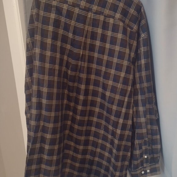 Roundtree and Yorke Gold Label big mens 4xb long sleeve button down shirt new - Picture 2 of 5